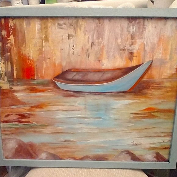 The Boat 16x20 Acrylic Painting
